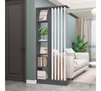 Cloison de séparation moderne du sol au plafond avec étagères - Cloison autonome élégante pour salon, entrée et espaces ouverts - Design en bois pour une décoration d'intérieur polyvalente