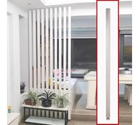 Cloison de séparation moderne en aluminium avec lattes carrées réglables en métal pour studio, couloir, entrée d'escalier