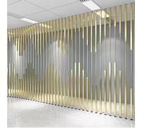 Cloison de séparation murale autoportante - Séparation en métal personnalisable pour entrée, étude, bureau, décoration du sol au plafond