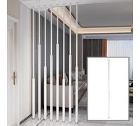 Cloison de séparation murale en aluminium, du sol au plafond, séparateur de pièce moderne pour salon de thé, café, hôtel, petit espace