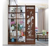 Cloison de séparation murale en bois avec étagères cloison confidentialité intérieure présentation temporaire armoire rangement for maison bureau chambre à coucher(120 * 24 * 200cm/47 * 12 * 79in)