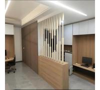 Cloison de séparation murale - Paravent d'intimité du sol au plafond - Paravent moderne et simple sur pied pour entrée intérieure et décoration de chambre à coucher
