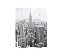 Cloison de séparation - - New York - 160x170 cm - Noir et blanc - Bois massif