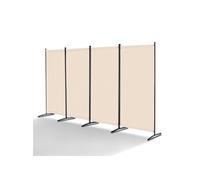 VEVOR Paravent Multifonctionnel à 4 Panneaux, Cloison de Séparation Autoportant 346,4 x 184 cm, Séparateur de Pièces Intérieur Pliable, Brise-vue pour Confidentialité, Bureau, Chambre, Salon Beige
