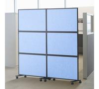 Cloison de séparation - Paravent acoustique - Panneau double pour bureau - Bleu indigo - Idéal pour l'aménagement d'une pièce