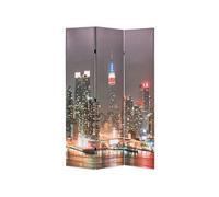 Cloison de séparation pliable 120x170 cm New York la nuit