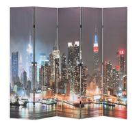 vidaXL Cloison de séparation pliable 200x170 cm New York la nuit