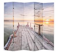 vidaXL Cloison de séparation pliable 200 x 170 cm Lac