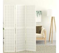 Cloison de Séparation Pliable 3 Panneaux Paravent Chambre à Coucher Noir vidaXL