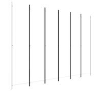 vidaXL Cloison de séparation 6 panneaux Blanc 300x220 cm Tissu Blanc