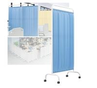 Cloison De Séparation Pliable De 1,80 M De Haut, Paravent Médical À Roulettes, Clôture Temporaire Pour Clinique/patient/salle D'examen, Cadre En Fer Pliable(A,4-panel)