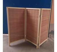 Cloison de séparation pliable en bois autonome pour maison, couloir et porte