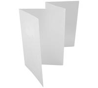 Cloison de Séparation Pliable en Plastique Blanc, Pare-gouttes pour Bureau | Bords Lisses, Fixation Possible, pour Tables D’école et Comptoirs, Usage en Bibliothèque Travail