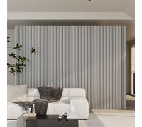 Cloison de séparation pliable et portable - 200 cm de haut - Léger et imperméable - Pour la maison et le bureau - Facile à déplacer et à installer - Idéal pour créer des espaces privés - Gris