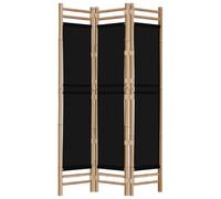 Kamerscherm 3-panelen inklapbaar 120 cm bamboe en canvas350627