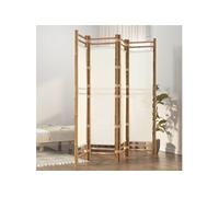 vidaXL Paravent pliable 4 panneaux toile de bambou naturel 160 cm intérieur/extérieur