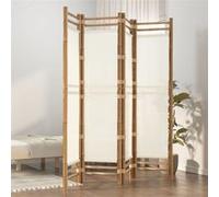 vidaXL Paravent pliable 4 panneaux toile de bambou naturel 160 cm intérieur/extérieur
