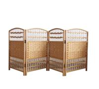 Cloison de séparation portable tissée courte, séparateur d'intérieur pliable pour bureau, maison, dortoir (60 x 30 cm) - Jaune, solutions compactes et élégantes