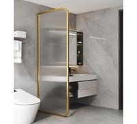 Cloison de séparation pour toilettes publiques hommes avec paroi de douche, cloison étanche en PVC pour urinoirs, idéale pour les écoles, centres commerciaux et lieux publics (doré, lot de 5).
