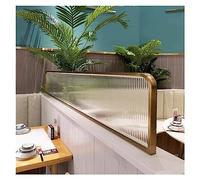 Cloison de séparation rayée pour salle à manger - Clôture surélevée pour comptoir de restaurants et de fêtes, idéale pour créer des espaces élégants et organisés