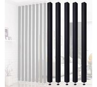 Cloison de séparation réglable 5 pièces au sol pour la maison et le bureau Cloison creuse décorative 200 cm de hauteur Espace et solution d'intimité Taille 240 x 90 cm