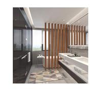 Cloison de séparation réglable du sol au plafond en bois massif - Décoration moderne pour studio, bureau et restaurant - 145 cm de haut - 4 racines - Gain de place