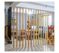 Cloison de séparation réglable en Lattes de Bois - Cloison élégante du Sol au Plafond pour la Maison et Le Bureau, 180 cm, Panneaux de séparation en Bois élégants, Design Gain de Place