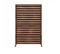Cloison de Séparation, Séparateur de Pièce en Bois Naturel, Paravent Clôture Cloison de Séparation pour Extérieur et Intérieur, Idéal pour Jardin Terrasse Patio Salon(Brown,90cm/35in)