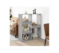 vidaXL Cloison de séparation sonoma gris 100x33x115 cm bois ingénierie Marron