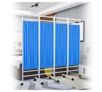 Cloison De Séparation Temporaire Pliable À 4 Panneaux, Paravent Médical À Roulettes À 4 Panneaux, Cloison De Séparation Pliable De 1,80 M De Haut Pour Hôpitaux, Bureaux Et Instituts De Beauté(B)