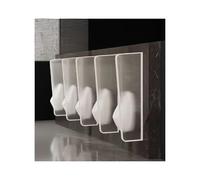 Cloison de toilette for hommes, écran de confidentialité for urinoir public, cloison d'urinoir murale for lieux publics(White)