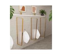 Cloison de toilette for hommes, écran de confidentialité for urinoir public, cloison d'urinoir murale for lieux publics(Titanium)