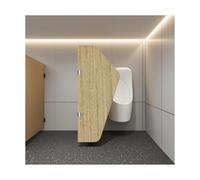 Cloison de toilettes for hommes, séparateur d'urinoir public, écran d'urinoir, cloison de santé publique for centres commerciaux et publics(Sharp Wood Color)