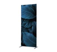 Cloison Déco en tissu 100-200 Feuillage Bleu