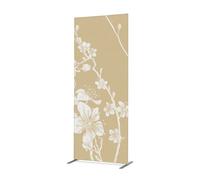 Cloison Déco en tissu 100-200 Fleurs de Cerisier Japonais Abstraites Beiges