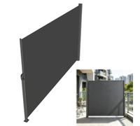 Cloison D'écran Push-Pull,Écran De Confidentialité for Auvent,Clôture | Coupe-vent Et Résistant À La Pluie,Avec Cadre En Acier,Pare-vent Épais,For Patio,Jardin(Dark Gray,2x3m/7x10ft)