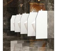 Cloison d'urinoir avec fixations en acier inoxydable, panneau de séparation pour urinoir, écran de séparation pour urinoir, cloison de séparation murale pour toilettes publiques, écran de confide