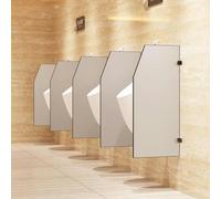 Cloison d'urinoir avec fixations en acier inoxydable, panneau de séparation pour urinoir, écran de séparation pour urinoir, cloison de séparation murale pour toilettes publiques, écran de confide