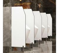 Cloison d'urinoir avec raccords en acier inoxydable, écran déflecteur et séparateur mural pour toilettes publiques dans les écoles, les centres commerciaux et les lieux publics