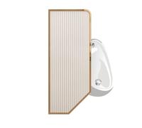 Cloison d'urinoir Écran De Confidentialité For Toilettes, Extension De Cloison For Urinoir, Panneau En Verre Trempé, Cadre En Acier Inoxydable, Adapté For Hôtel/bureau/bar, Etc.(Rose Gold,1PCS)
