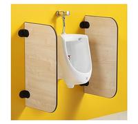 Cloison D'urinoir, Enfants Imperméable Panneau À Base De Bois Écran De Séparation D'urinoir, Mural Confidentialité Écran De Partition Pour Les Écoles/jardins D'enfants ( Color : Wood color , Size : 40