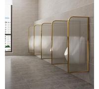 Cloison murale pour urinoir, panneau en verre translucide pour intimité dans les toilettes publiques, séparateur durable pour toilettes pour hommes dans les bars et les écoles