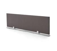 Cloison pour table de bureau tissu marron 180x38.5x2 cm