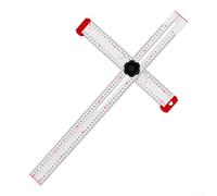Cloison sèche réglable pour T-Square 61 cm Outil d'encadrement en alliage d'aluminium avec double échelle pour des dispositions précises et des guides de coupe