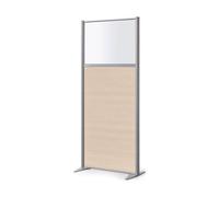Cloison semi-vitrée B-Zen bois L 81, H 180 cm chêne clair