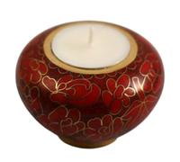 Cloisonné Urne souvenir pour cendres | Petit souvenir commémoratif pour cendres | Photophore décoratif d'intérieur | Collection assortie taille complète (feuilles d'automne)