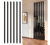 Cloisons à montants allant du sol au plafond, Séparateur de pièce réglable du sol au plafond 70-240 cm sans perçage en aluminium durable(6pcs,240cm/94.4in/7.87ft)