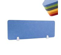 Cloisons De Bureau 60/80/100/120 Cm, Panneau De Confidentialité Acoustique en Feutre, Séparateur De Bureau, Réduction du Bruit Et Installation Facile, pour Salle De Classe, étudiants, Bu Blue 80X30cm