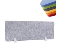 Cloisons De Bureau 60/80/100/120 Cm, Panneau De Confidentialité Acoustique en Feutre, Séparateur De Bureau, Réduction du Bruit Et Installation Facile, pour Salle De Classe, étudiants, B Gray 100X30cm