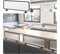 Cloisons de bureau élégantes en fer noir 30 x 50 cm pour bureau et restaurant - Paravents élégants pour espace de travail pour une meilleure concentration et un confort améliorés